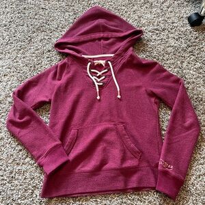 Hollister Red Relaxed Hoodie Sweatshirt